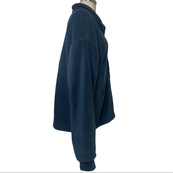 Columbia Fleece Jacket Navy Blue Comfortable Warm Soft Lightweight Zip Up Coat - Picture 5 of 11